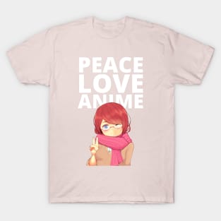 Peace Love Anime T-Shirt